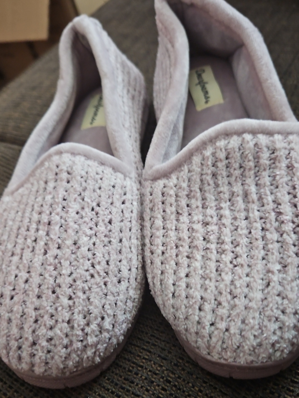 Dearfoam Lavender Bedroom Slippers Size Small 5-6